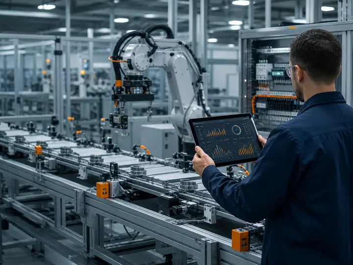 Symbolbild einer industriellen Automatisierungsanlage